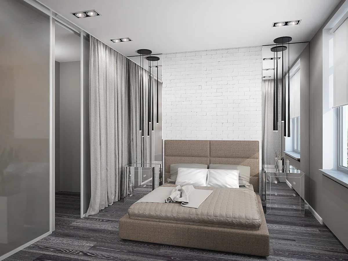 照片：现代风格卧室，技巧 – 我们网站上的照片