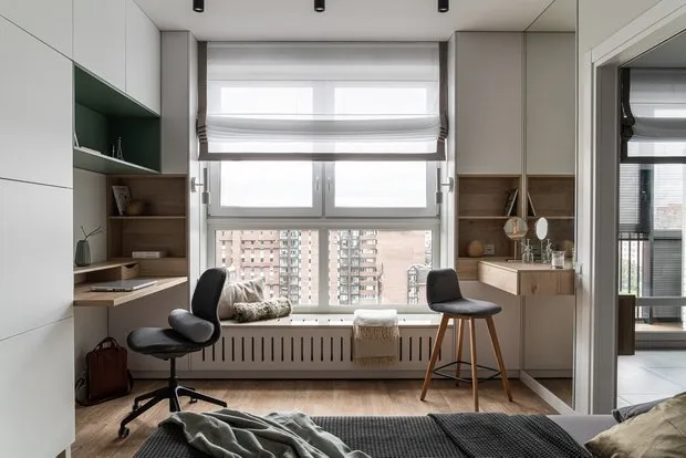 Foto: estilo minimalista, apartamento pequeño de 40-60 m² – fotos en nuestro sitio web