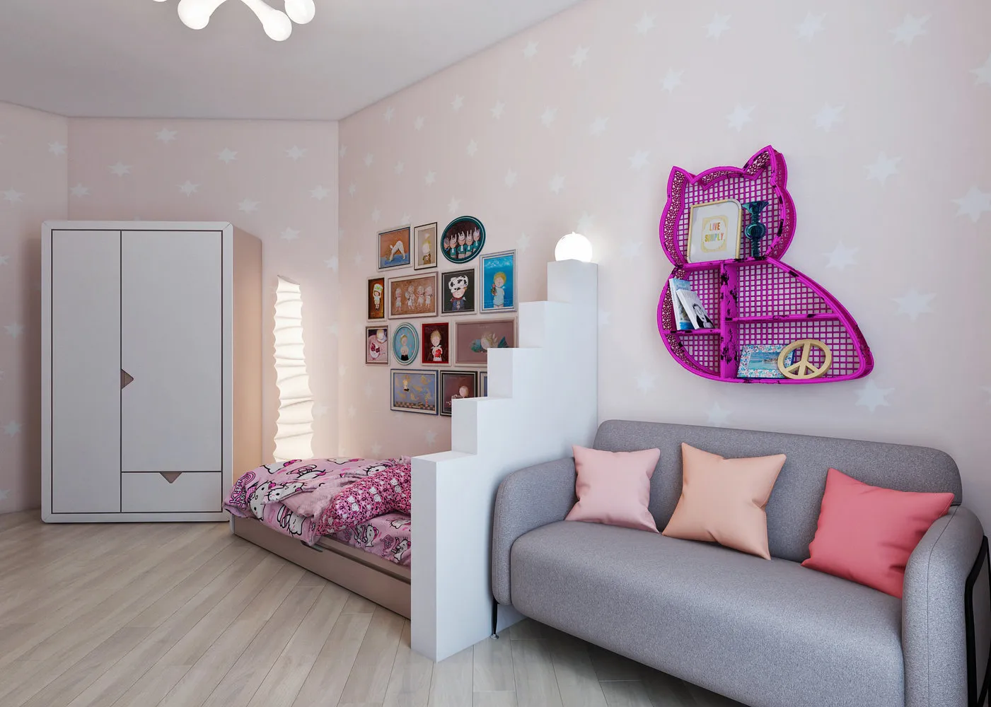 照片：现代风格儿童房，技巧 – 我们网站上的照片