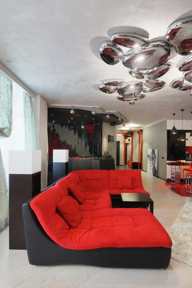 照片：现代风格客厅，技巧 – 我们网站上的照片