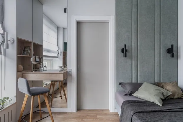 Foto: estilo minimalista, apartamento pequeño de 40-60 m² – fotos en nuestro sitio web