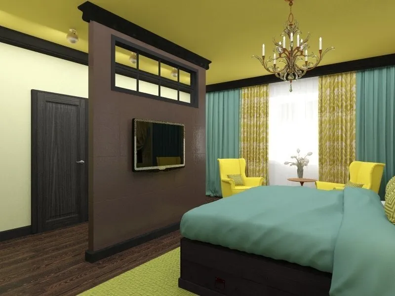 照片：现代风格卧室，技巧 – 我们网站上的照片