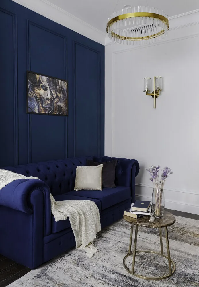 Foto: Sala de estar en estilo Clásico, Moderno, Apartamento, Proyecto de la Semana, Moscú, 4 habitaciones o más, Más de 90 metros cuadrados, IA.Buro – fotos en nuestro sitio web