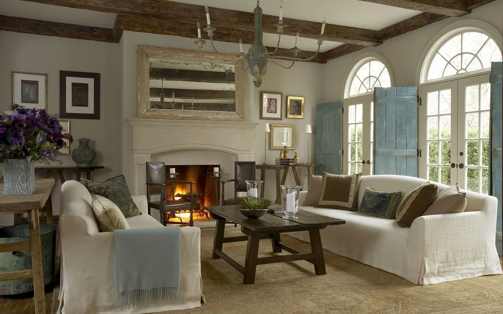 照片:普罗旺斯和乡村风格客厅,现代,室内装饰,公寓,房屋,家居装饰,壁炉,生物火 – 我们网站上的照片