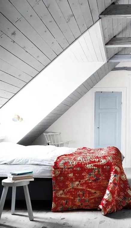 照片:普罗旺斯和乡村风格卧室,北欧,现代,阁楼,Mansard – 我们网站上的照片