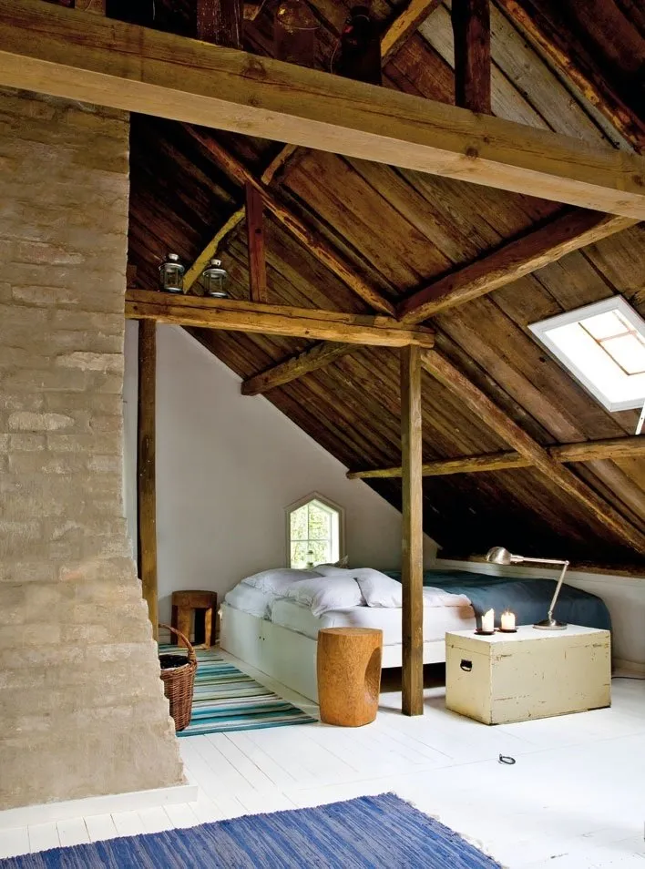 照片：普罗旺斯和乡村风格卧室，现代，阁楼， Mansard – 我们网站上的照片