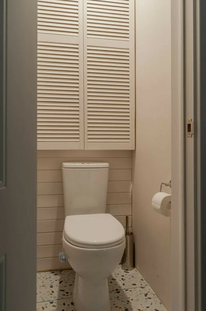 Foto: Baño en estilo moderno, Apartamento, Consejos, Proyecto de la semana, Khrushchyovka, 1 habitación, menos de 40 metros, Kostroma, Stella Veder nikova – fotos en nuestro sitio web