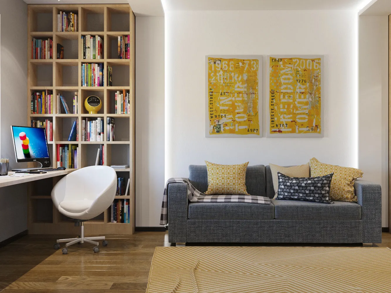 照片：现代风格儿童房，技巧 – 我们网站上的照片