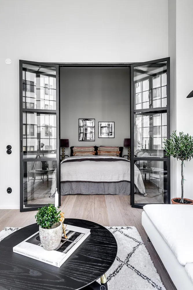 照片：斯堪的纳维亚风格卧室，室内装饰，公寓 – 我们网站上的照片