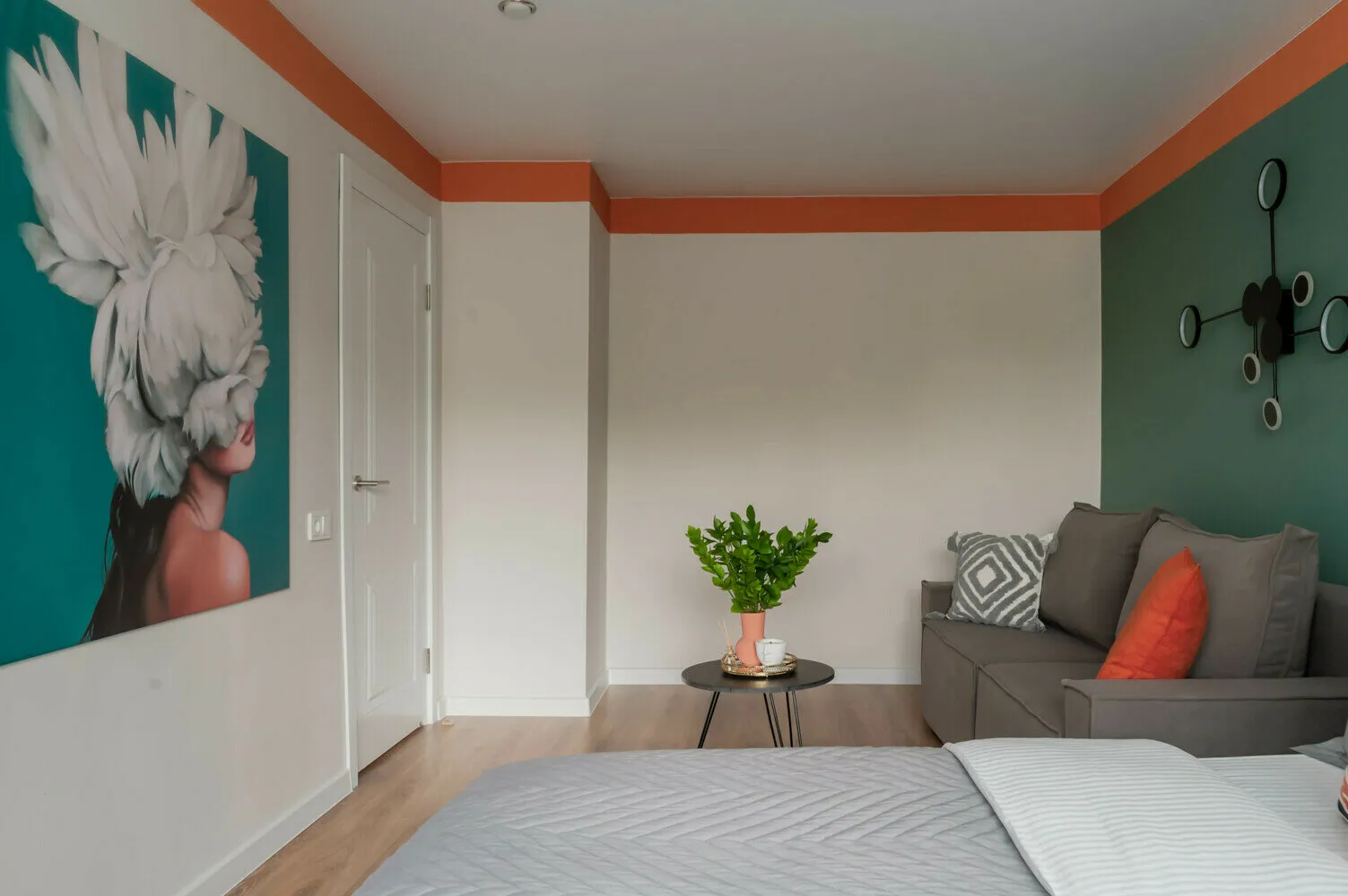 Foto: Dormitorio en estilo moderno, Apartamento, Consejos, Proyecto de la semana, Khrushchyovka, 1 habitación, menos de 40 metros, Kostroma, Stella Veder nikova – fotos en nuestro sitio web