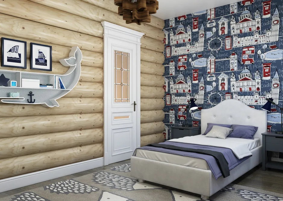 照片:生态风格儿童房,斯堪的纳维亚,现代,室内装饰,房屋,装饰,家具与灯光,技巧,乡村别墅,豪宅,小屋,乡村与小屋,encyclopedia_interior – 我们网站上的照片