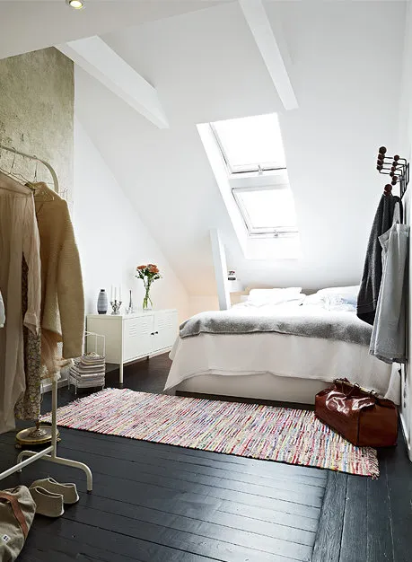 照片:北欧风格卧室,现代,阁楼,Mansard – 我们网站上的照片