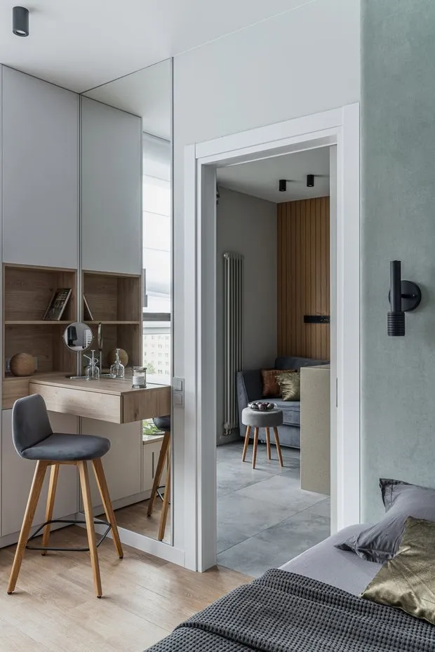 Foto: estilo minimalista, apartamento pequeño de 40-60 m² – fotos en nuestro sitio web