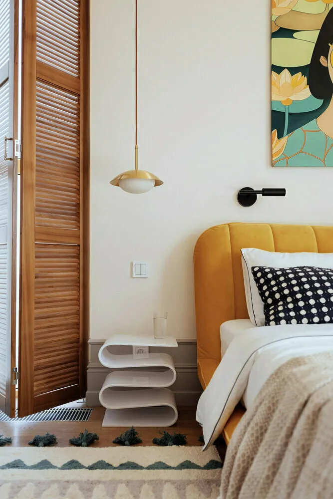 Photo: Interior design, Room interior, Interior style, Interior design, Tips, Blinds, Partitions, How to choose blinds, Shelf-partition, Sliding partitions, Blind cabinet doors, Blinds in design, Partitions in interior – photos on our website