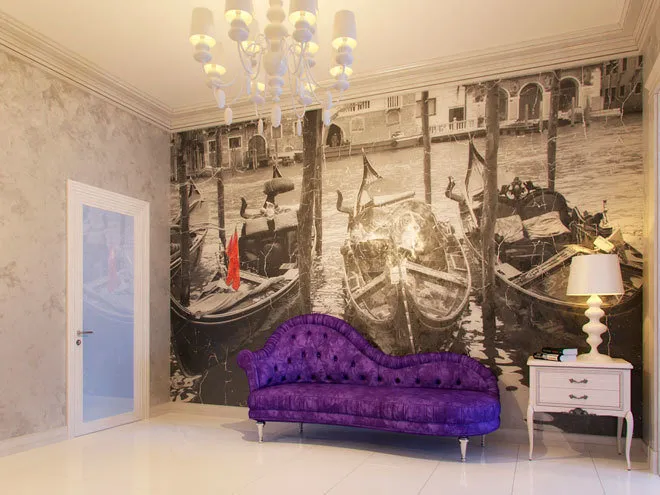 图片：斯堪的纳维亚风格客厅室内装饰 – 我们网站上的照片