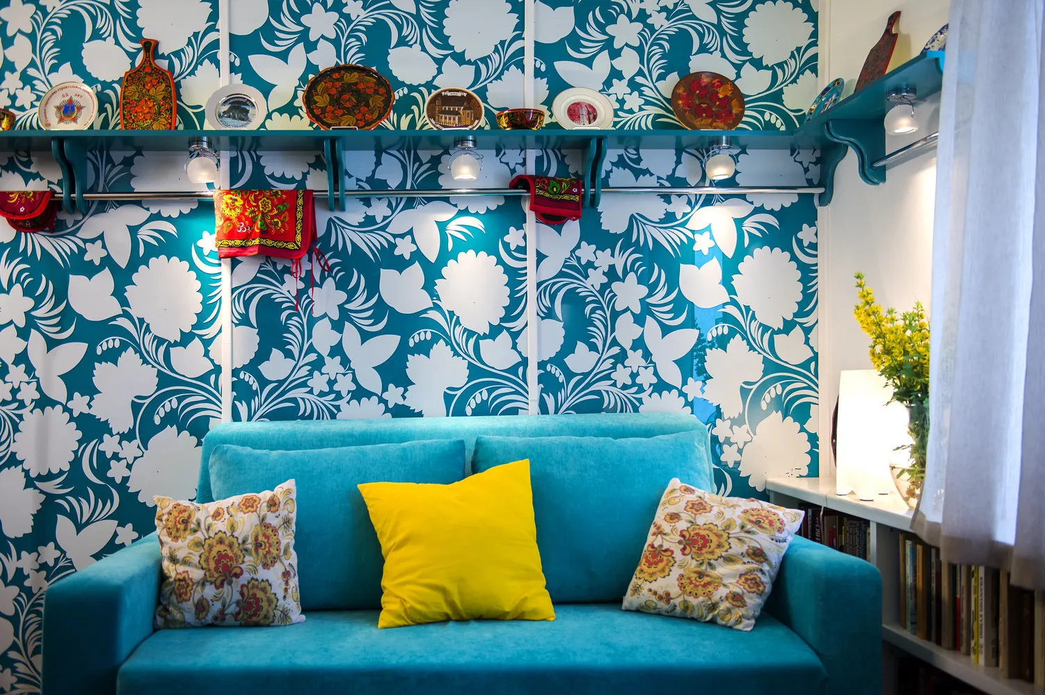 图片：东方风格客厅室内装饰 – 我们网站上的照片