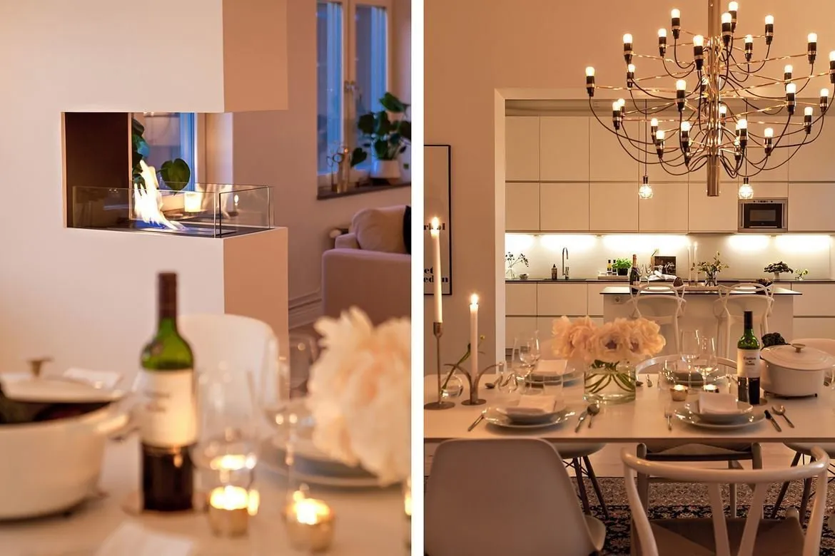 照片：现代风格，北欧，室内装饰，公寓，瑞典，家具与灯光，北欧室内设计，公寓照明，如何为房间选择照明，3个房间，超过90平方米 – 网站上的照片