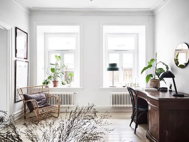 图片：北欧办公室、装饰与DIY，公寓，哥德堡 – 我们网站上的照片