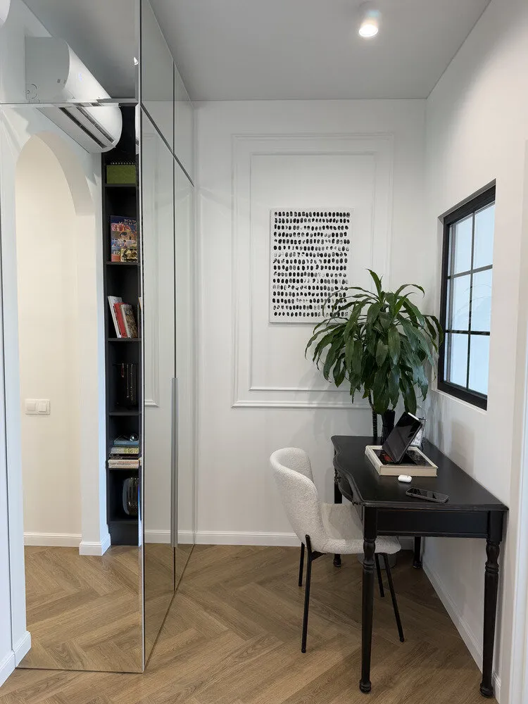 Foto: en estilo minimalista, vivienda de pequeño tamaño, apartamento, Proyecto del día, 1 habitación, hasta 40 metros cuadrados, minimalismo con elementos de diseño moderno – foto en nuestro sitio web