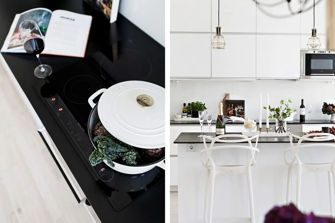 照片：现代风格，北欧，室内装饰，公寓，瑞典，家具与灯光，北欧室内设计，公寓照明，如何为房间选择照明，3个房间，超过90平方米 – 网站上的照片