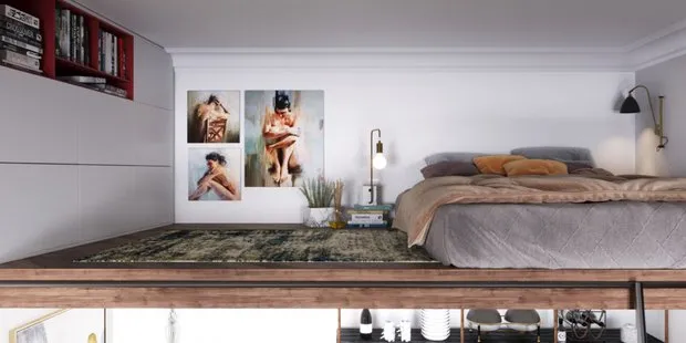 照片:现代卧室,技巧 – 我们网站上的图片