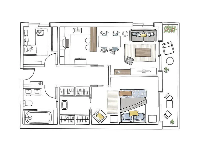 照片:平面图风格 – 网站上的照片