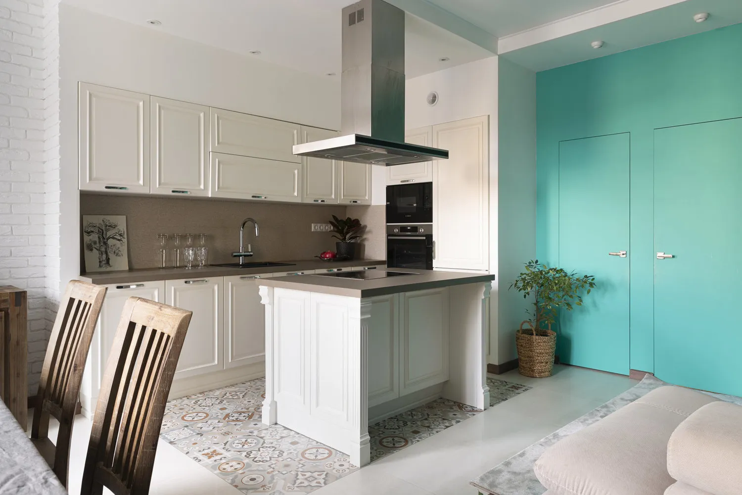 照片:现代厨房与餐厅,技巧 – 我们网站上的图片