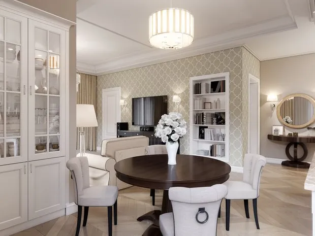照片：古典风格厨房和餐厅，客厅，普罗旺斯与乡村风格，北欧，东方，公寓，房屋，装饰，技巧，极简主义，乡村，生态，装饰百科全书——我们网站上的照片
