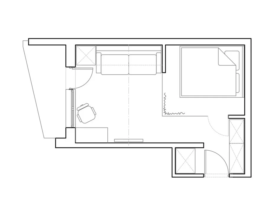 照片：风格布局，公寓，搬迁，II-57，板式房屋，2室，40-60平方米，室内百科全书，伊琳娜·斯捷潘茨 – 我们网站上的照片