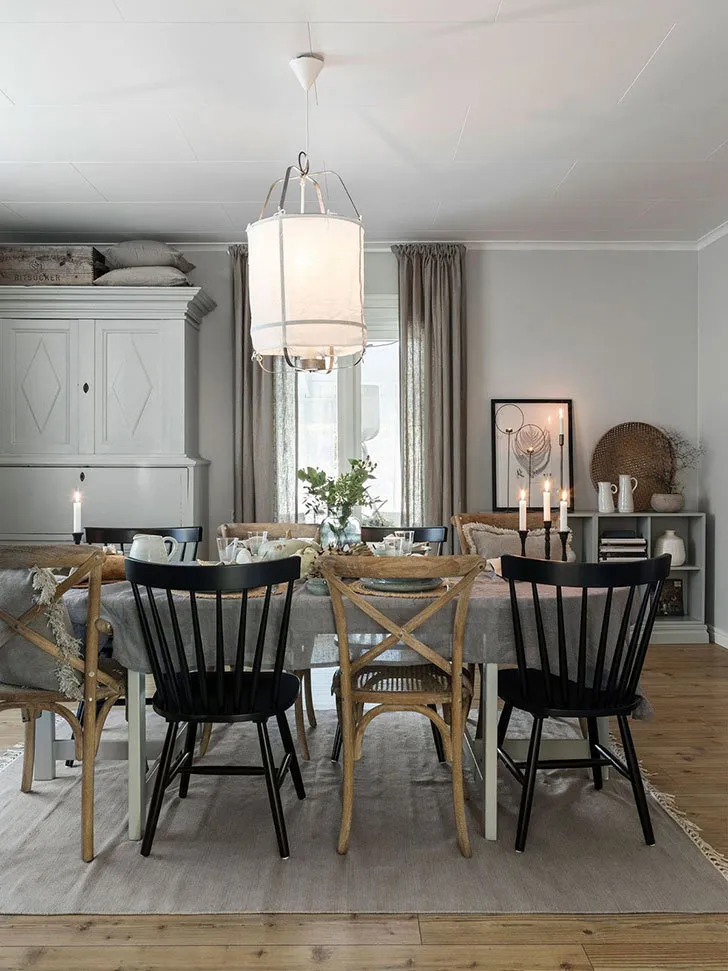 照片:厨房和餐厅、普罗旺斯与乡村风格、斯堪的纳维亚风格、室内装饰、房屋、瑞典、生态——我们网站上的照片