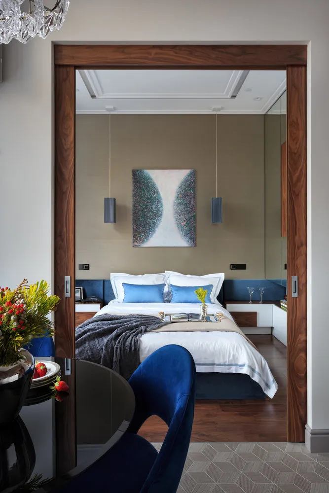 照片：现代风格卧室，装修 – 我们网站上的照片