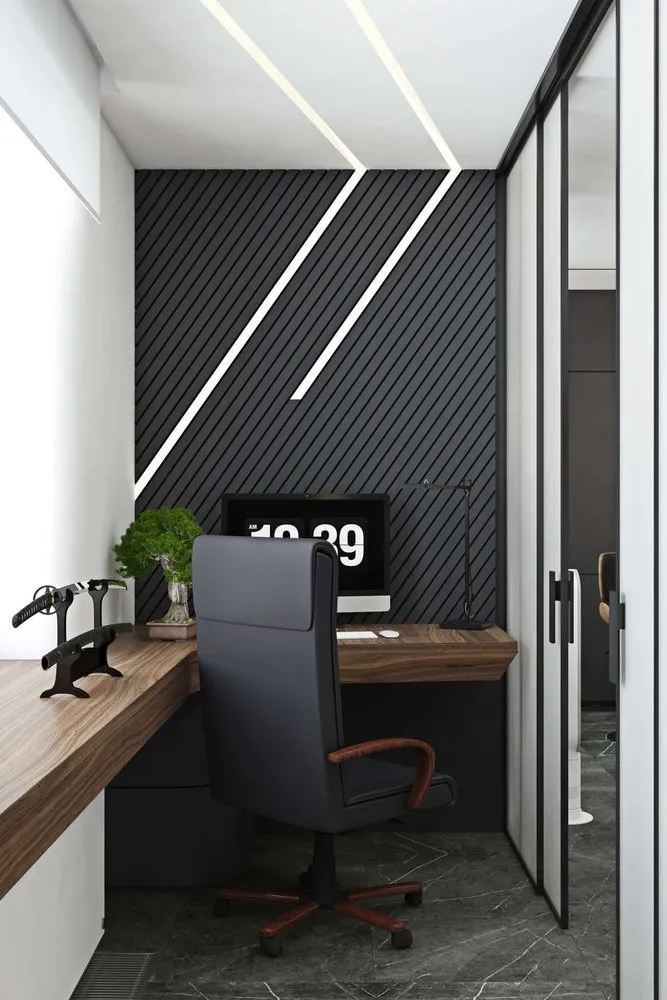 照片：现代风格办公室，Gid, Geometrium, 设计妙招, 朱莉娅·切尔诺娃, 安东妮娜·辛楚戈娃, Background, 玛加丽塔·福米娜, 维多利亚·拉扎尔多娃, 朱莉娅·别利贾金娜 – 网站上的照片