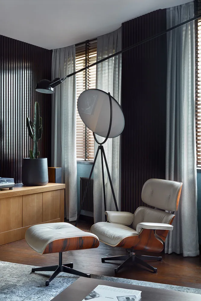 Фотография: Гостиная в стиле Современный, Квартира, Проект недели, Москва, Монолитный дом, ЖК Дирижабль, 3 комнаты, Более 90 метров, Анастасия Рыкова, Анастасия Бажинская, S-Style – фото на нашем сайте