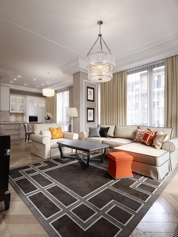 照片：现代风格客厅，普罗旺斯与乡村风格，古典，北欧，东方，公寓，房屋，装饰，技巧，极简主义，乡村，生态，装饰百科全书——我们网站上的照片