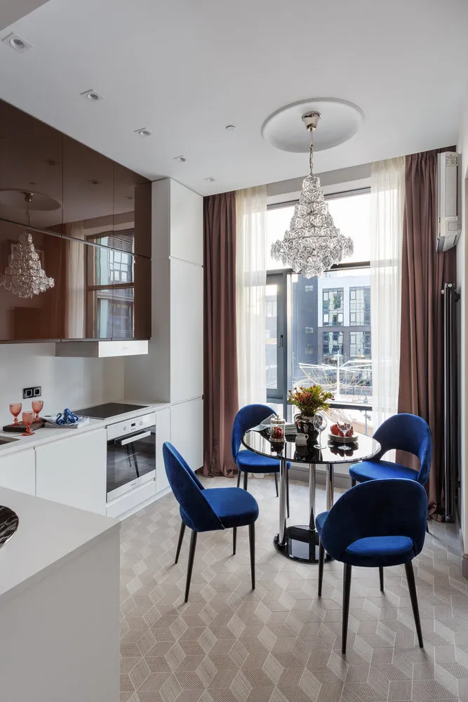 照片：现代风格厨房和餐厅，装修 – 我们网站上的照片