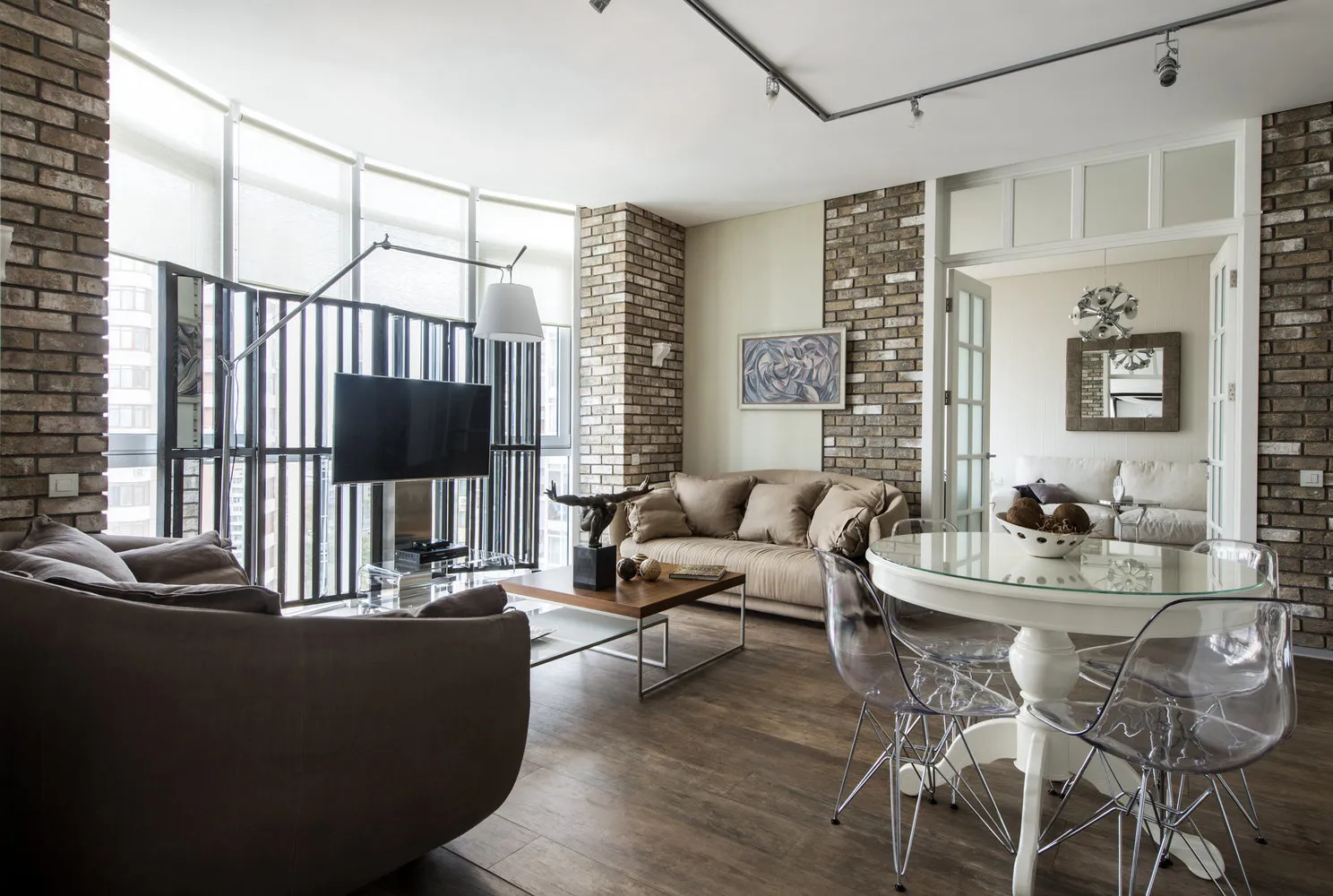 照片:现代风格客厅,建议 – 我们网站上的照片