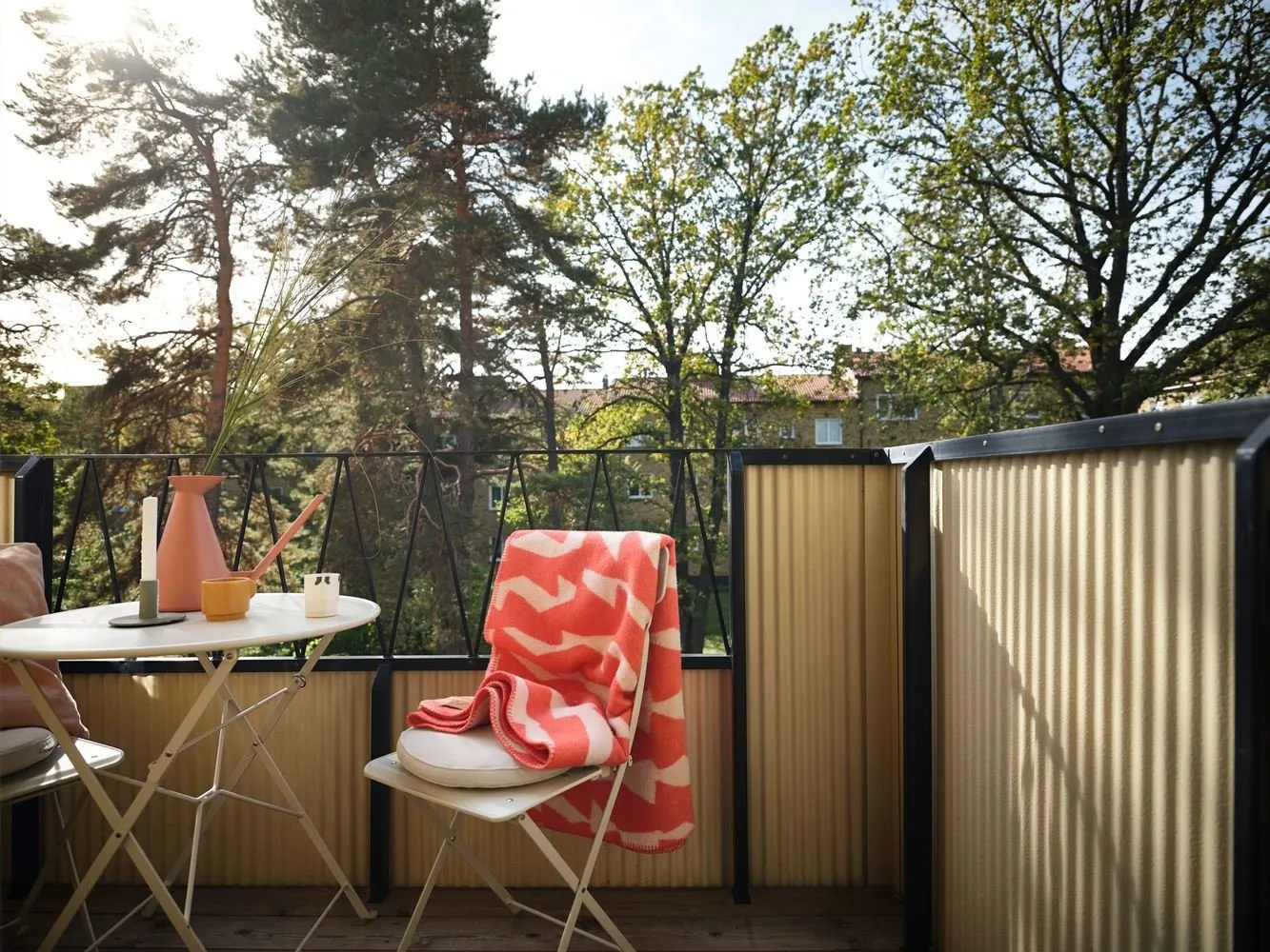 Photo: Scandinavian balcony, Interior decoration, Sweden, Stockholm – photo on our website