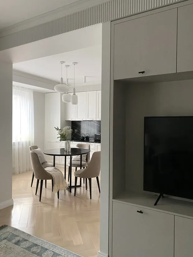 Foto: estilo clásico, apartamento, proyecto de la semana, Moscú, edificio de panel, 3 habitaciones, 60-90 metros, Irina Sagun – foto en nuestro sitio web