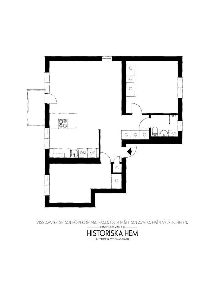 Photo: Scandinavian floor plans, Interior decoration, Sweden, Stockholm – photo on our website