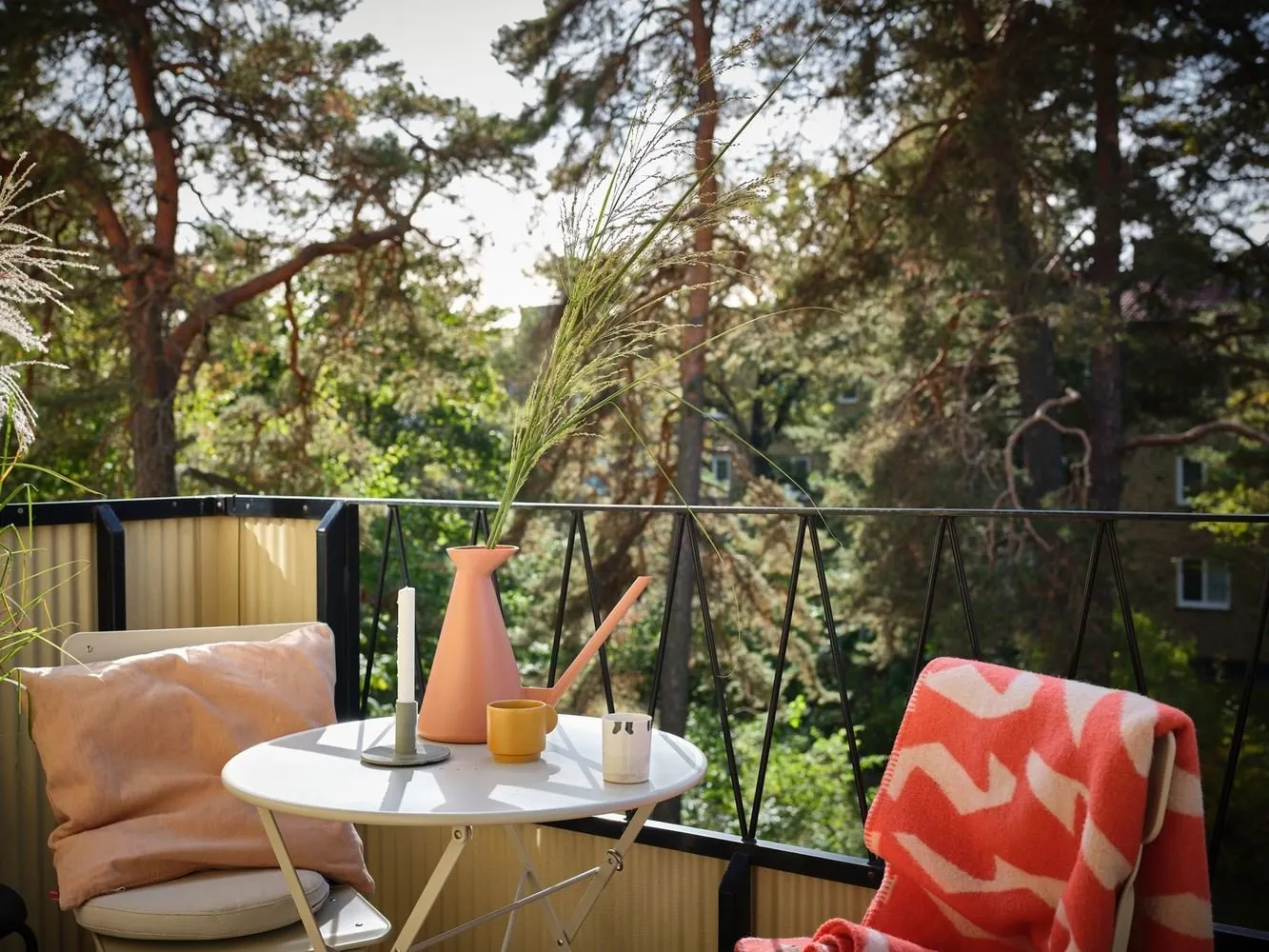 Photo: Scandinavian balcony, Interior decoration, Sweden, Stockholm – photo on our website