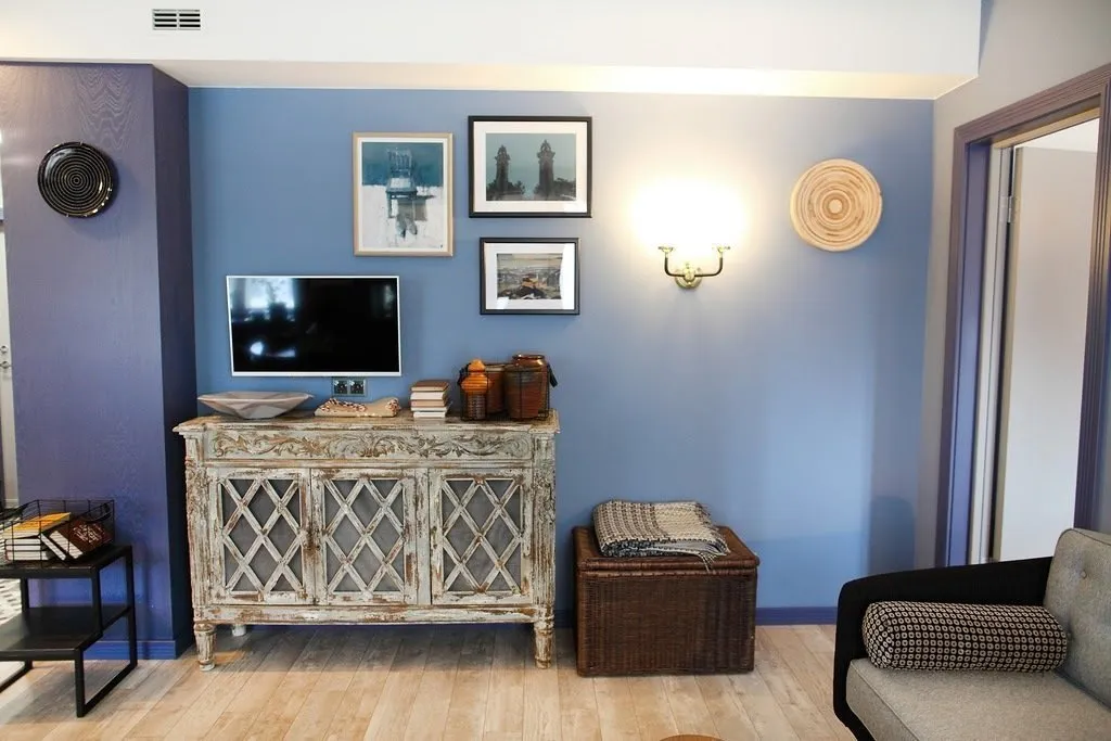 照片:普罗旺斯和乡村风格客厅,建议 – 我们网站上的照片