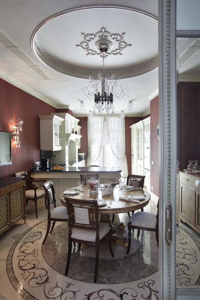 照片:古典风格厨房与餐厅,建议 – 我们网站上的照片