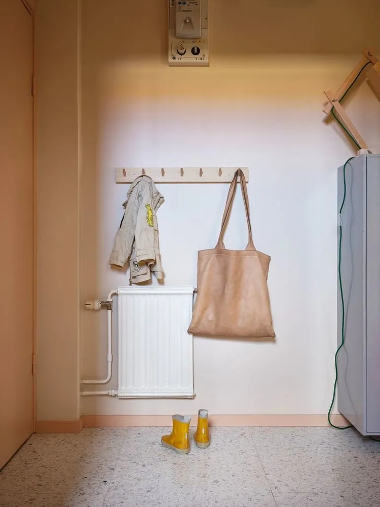 Photo: Scandinavian entrance hall, Interior decoration, Sweden, Stockholm – photo on our website