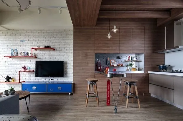 照片:loft风格厨房与餐厅,建议 – 我们网站上的照片