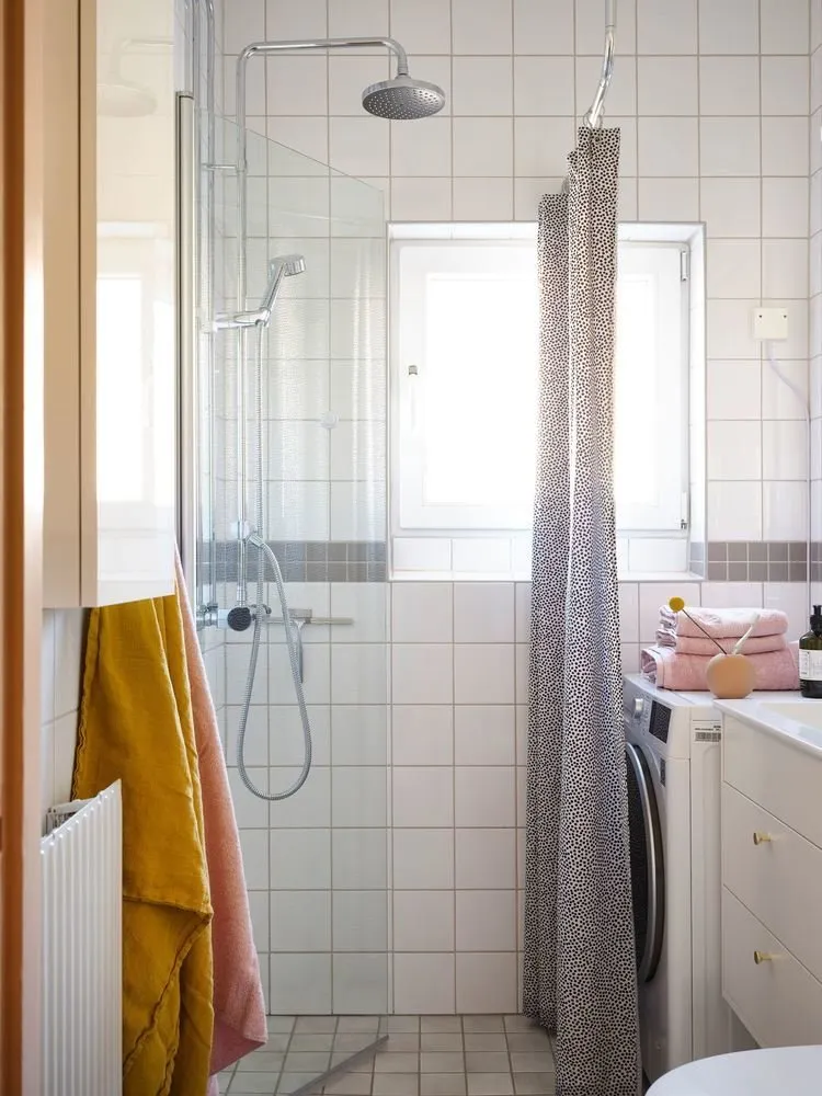 Photo: Scandinavian bathroom, Interior decoration, Sweden, Stockholm – photo on our website