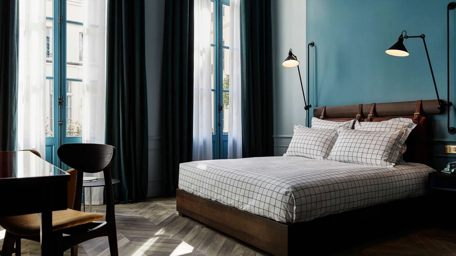 照片：现代风格卧室， – 我们网站上的照片