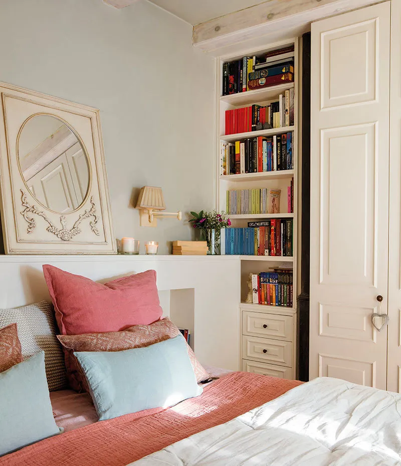 Photo : Chambre en style Provence et Coté, Décoration intérieure, Appartement, Espagne, Barcelone – photo sur notre site