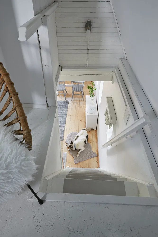 照片:普罗旺斯与乡村风格门厅,北欧风格,室内装饰,房屋,白色,木屋,米色,蓝色,波兰,家居与木屋——我们网站上的照片