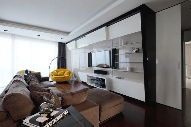 照片:现代风格客厅,建议 – 我们网站上的照片