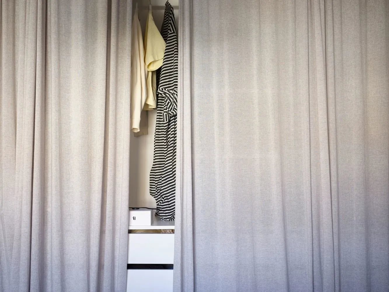 Photo: Scandinavian wardrobe, Interior decoration, Sweden, Stockholm – photo on our website